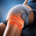 Heating pad on a knee